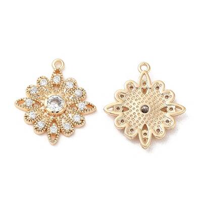 Brass & Glass & Cubic Zirconia Pendants