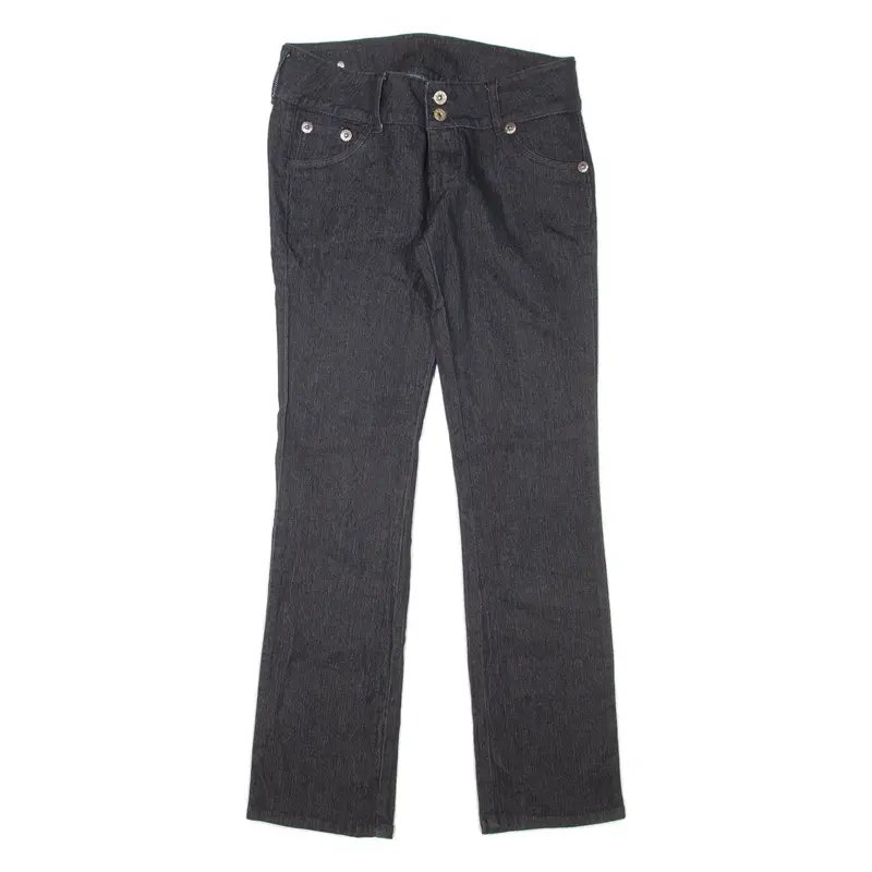 BRITZZY Womens Jeans Black Regular Straight W28 L32