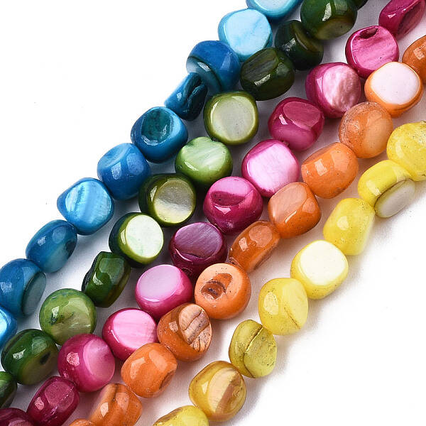 Natural Freshwater Shell Beads Strands