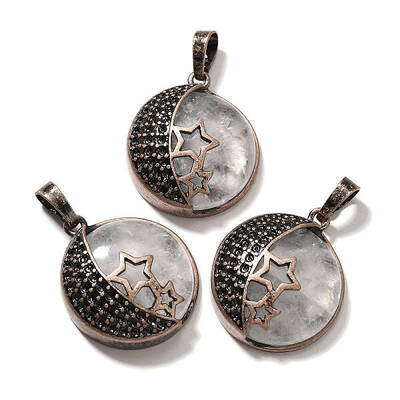 Natural Quartz Crystal Pendants