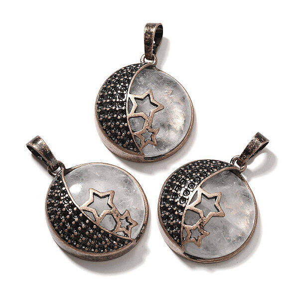 Natural Quartz Crystal Pendants