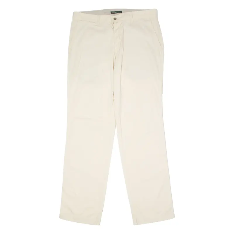 DOCKERS Khakis Mens Trousers Cream Regular Straight W36 L34