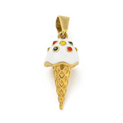 Ion Plating(IP) 304 Stainless Steel Enamel Pendants