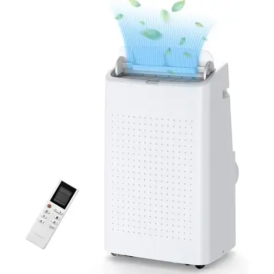 Garvee Portable Air Conditioner - 14000 Btu, 3-In-1 Cool/Fan/Dehumidify Modes With Remote Control, 24Hrs Timer/Sleep Mode, Po...