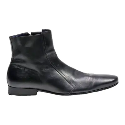 KENZO Ankle Boots Black Leather Mens UK 7