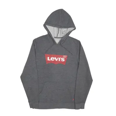 LEVI'S Hoodie Grey Pullover Mens S