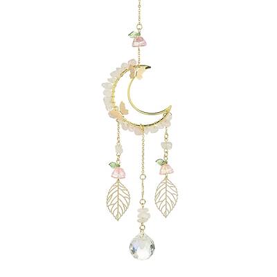 Alloy Cable Chains Moon Pendant Decorations