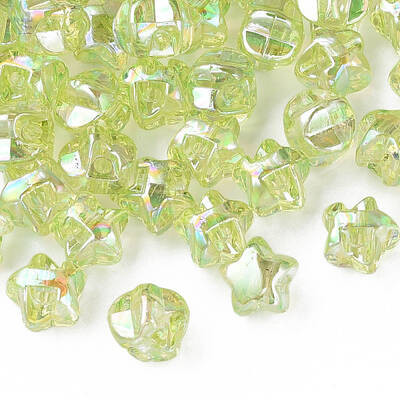 1-Hole Transparent Acrylic Buttons