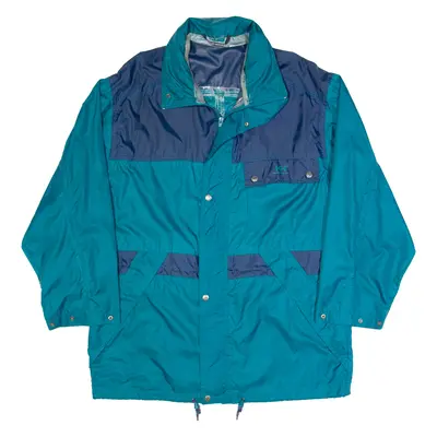 HELLY HANSEN Mens Rain Jacket Blue 90s XL