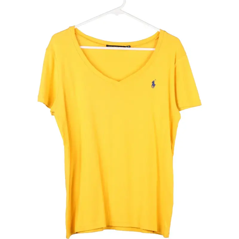 Ralph Lauren V-neck T-Shirt - XL Yellow Cotton