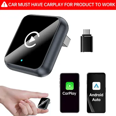 2026 Wireless carplay Adapter for iPhone/Android - Fast Connection,No Latency,Hands-Free Call wireless adapter Electronic Cha...