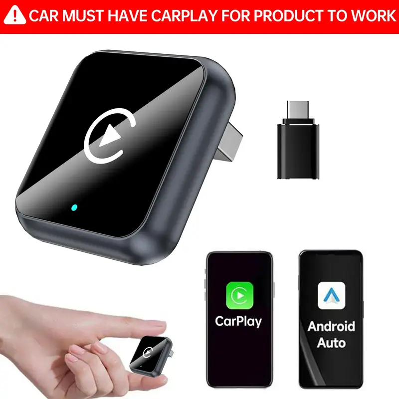 2026 Wireless carplay Adapter for iPhone/Android - Fast Connection,No Latency,Hands-Free Call wireless adapter Electronic Cha...