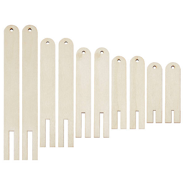 2 Sets Arch Plywood Candle Wick Holders