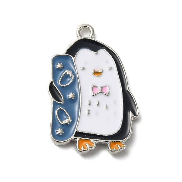 Winter Theme Alloy Enamel Pendants