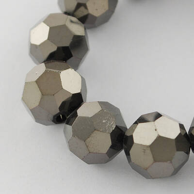 Electroplate Glass Bead Strands