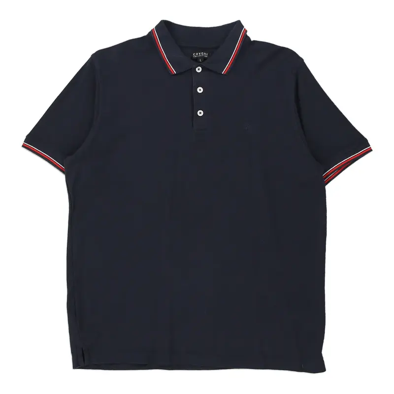Coveri Polo Shirt - Large Navy Cotton