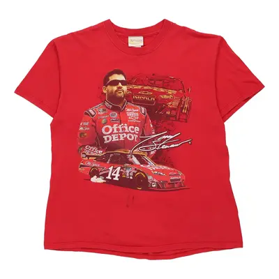 Tony Stewart #14 Chase Authentics T-Shirt - Large Red Cotton