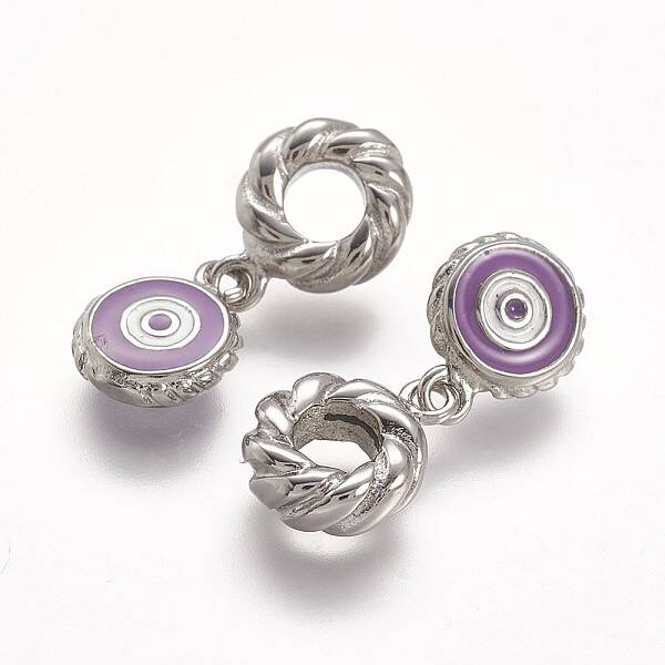 304 Stainless Steel European Dangle Charms