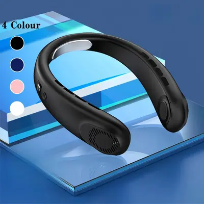 Portable Fan, USB Rechargeable Neck Fan, 5-speed Strong Wind Household Neck Cooling Fan, Mini Fans for Outdoor Sports, Trave...