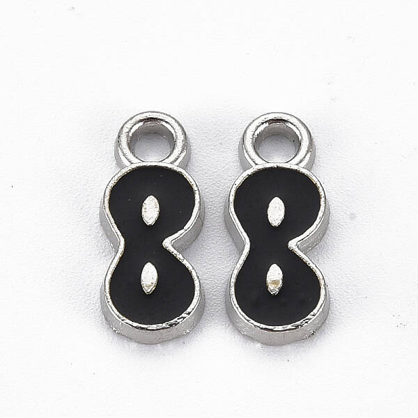Rack Plating Alloy Enamel Pendants