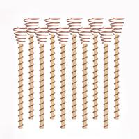 Copper Plant Stake (10pcs), Long Copper Garden Stake, Plant Support Stake for Planting Garden, Durable Copper Coil Antenna St...