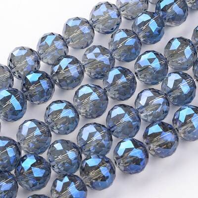 Electroplate Glass Bead Strands