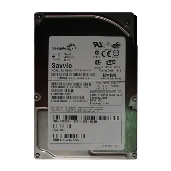 9Y5066-142 Seagate 36.7GB 3Gb/s SAS 10000 2.5-inch 8MB Hard Drive