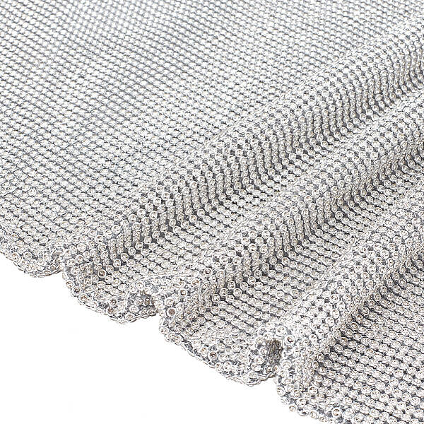 Aluminum Rhinestone Mesh Wrap Roll
