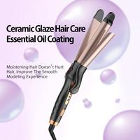 2-in-1 Ceramic Curling Iron & Straightener – No Heat Damage, Just Shine!  Glaze Coating for Smoother Hair | 30-Second Styli...