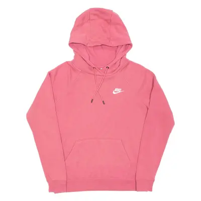 NIKE Womens Pink Hoodie Pullover S