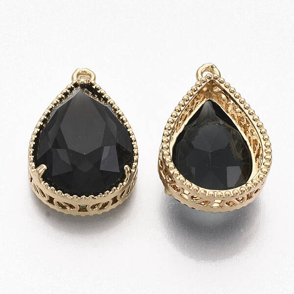 Faceted Glass Pendants