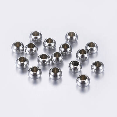Tarnish Resistant 201 Stainless Steel Beads