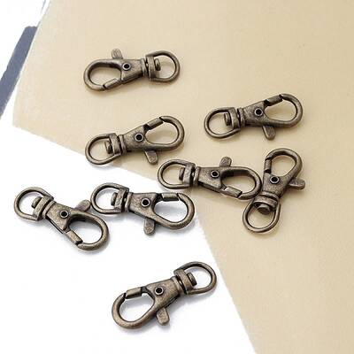 Zinc Alloy Swivel Lobster Claw Clasps