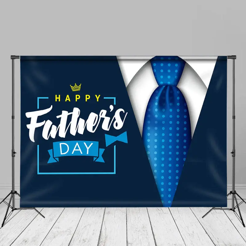 Professional Dark Blue Suit Fathers Day Photo Backdrop - Aperturee