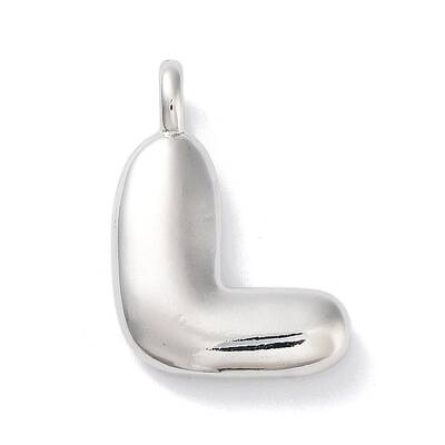 Rack Plating Brass Balloon Letter Pendants