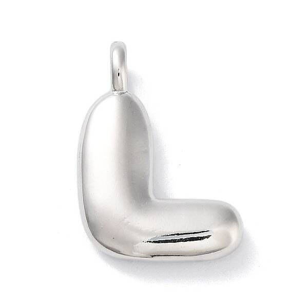 Rack Plating Brass Balloon Letter Pendants