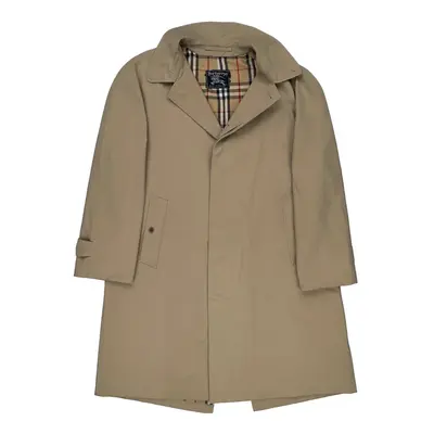 Classic Design Burberry Coat - XL Beige Cotton Blend