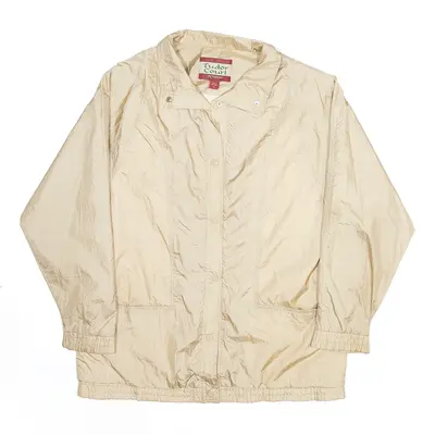 TUDOR COURT Beige 90s Nylon Shell Jacket Womens M