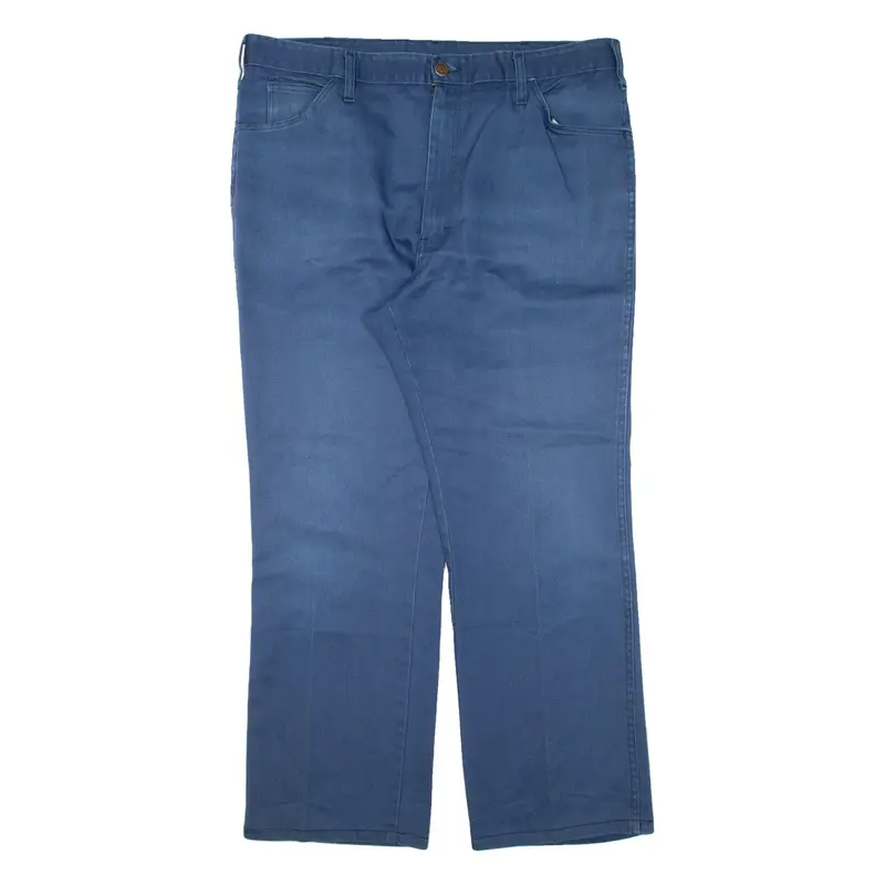 DICKIES Workwear Mens Trousers Blue Regular Straight W38 L27