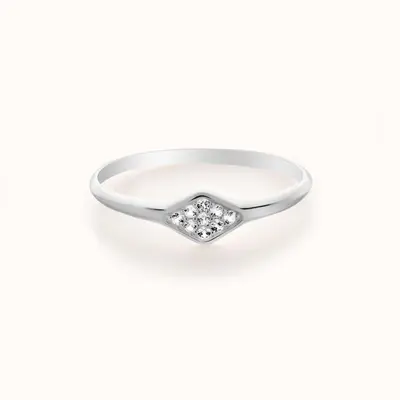 Diamond Pavé Signet Ring