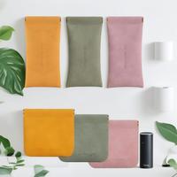 Pocket cosmetic bag, PU soft sunglasses bag squeeze top portable glasses case mini portable cosmetic bag coin purse, cosmetic...