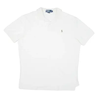 POLO RALPH LAUREN Mens Polo Shirt White L