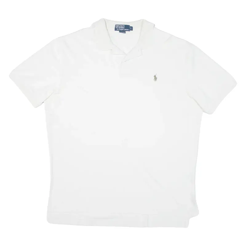 POLO RALPH LAUREN Mens Polo Shirt White L