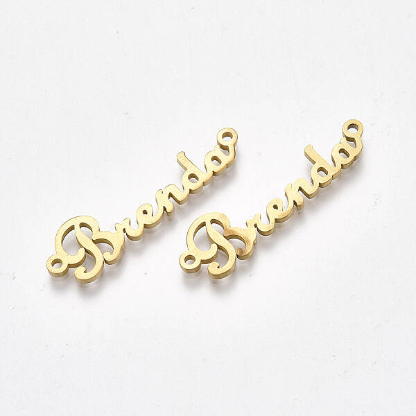 Ion Plating(IP) 304 Stainless Steel Name Links connectors