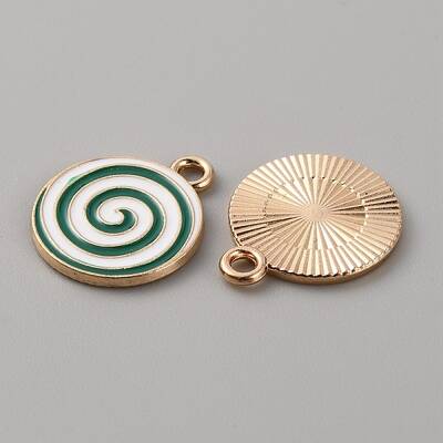 Christmas Themed Alloy Enamel Pendants