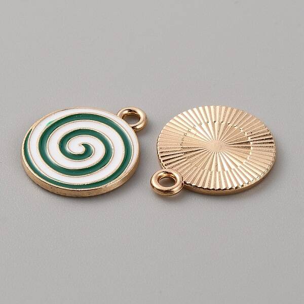 Christmas Themed Alloy Enamel Pendants