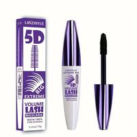 Waterproof 5d Extreme Volume Lash Mascara, 1 Count Long-lasting Natural Curling Eyelash Extensions, Professional Smudge Proof...