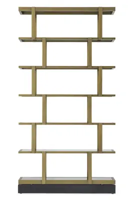 Brass 6-Shelf Bookcase | Eichholtz Nesto