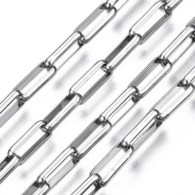 Tarnish Resistant 304 Stainless Steel Rectangle Link Chains