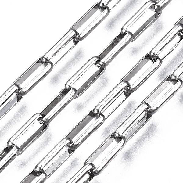 Tarnish Resistant 304 Stainless Steel Rectangle Link Chains